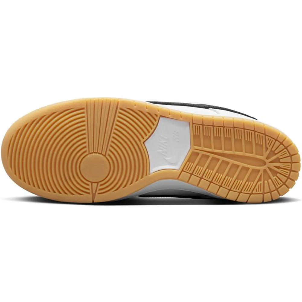 Nike SB Dunk Low Pro Shoes White/Black-White-Gum Light Brown