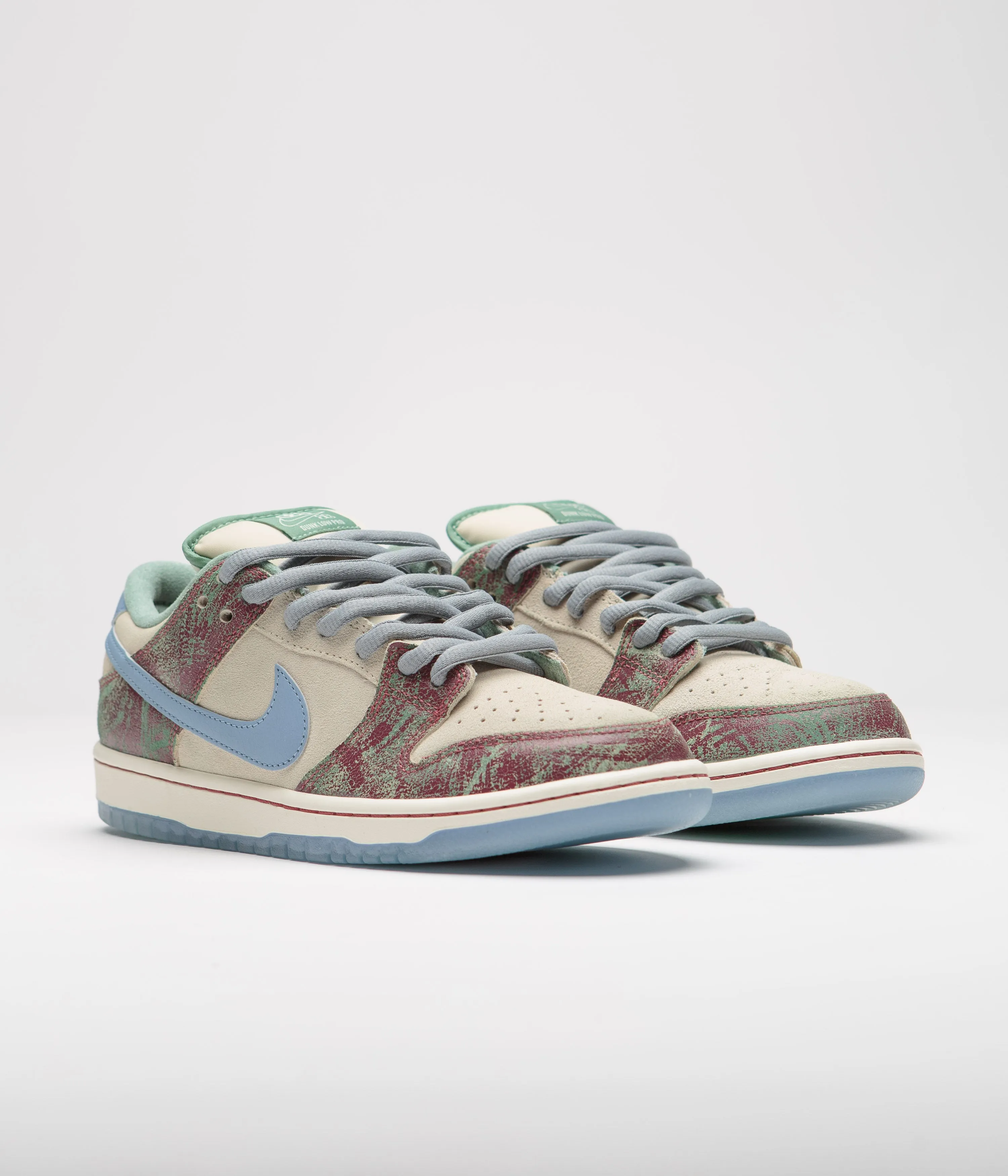 Nike SB x Crenshaw Skate Club Dunk Low Shoes - Sail / Light Blue - Cedar