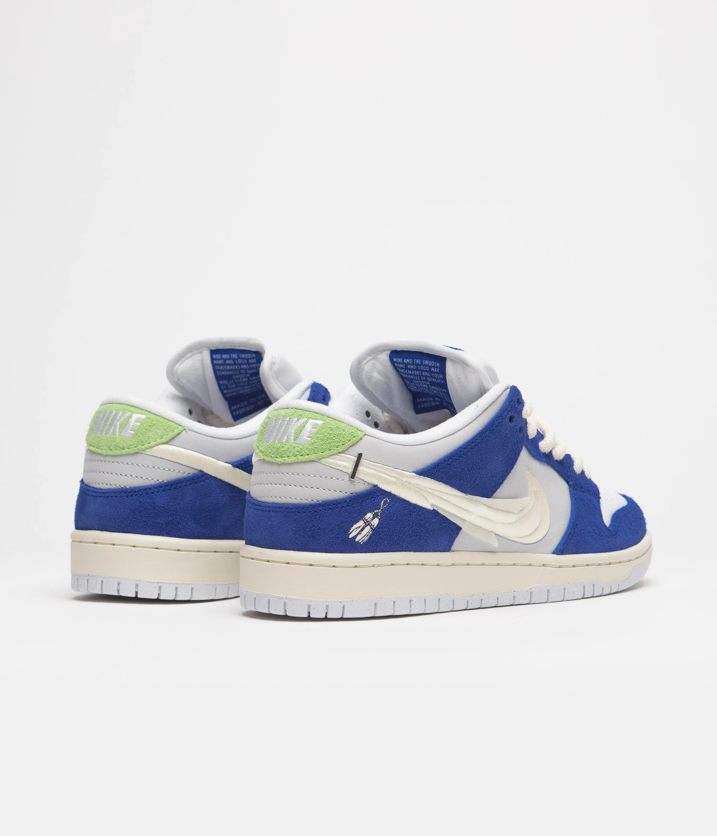Nike SB x Fly Streetwear Dunk Low Pro Shoes - Game Royal / Sail / Grey Fog