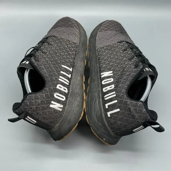NoBull Matryx Men's 12.5 Black Gym Training Shoes Lace Up Athletic Sneakers