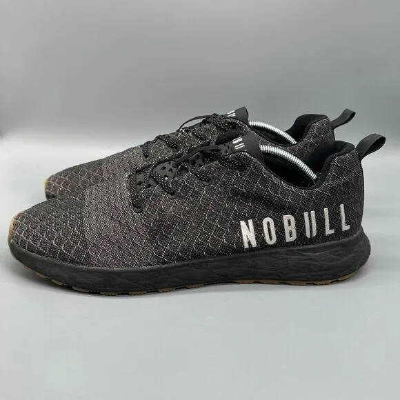 NoBull Matryx Men's 12.5 Black Gym Training Shoes Lace Up Athletic Sneakers