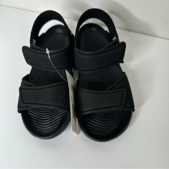 NWT Adidas kids Altaswim open toe sandals in Black size 11K