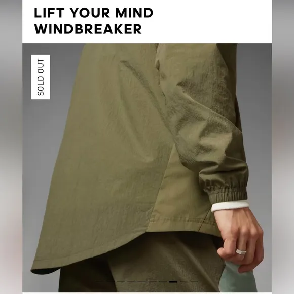 NWT Adidas Lift Your Mind Unisex Lightweight Windbreaker‎ Jacket Size Small