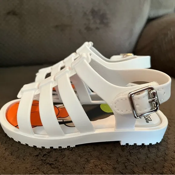 NWT MINI MELISSA Mini Flox   Disney | Mickey &amp; Friends Goofy Kids Sandals