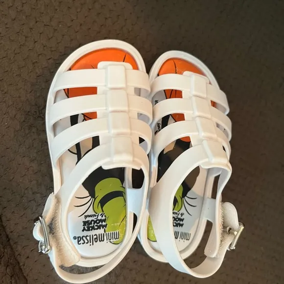 NWT MINI MELISSA Mini Flox   Disney | Mickey &amp; Friends Goofy Kids Sandals