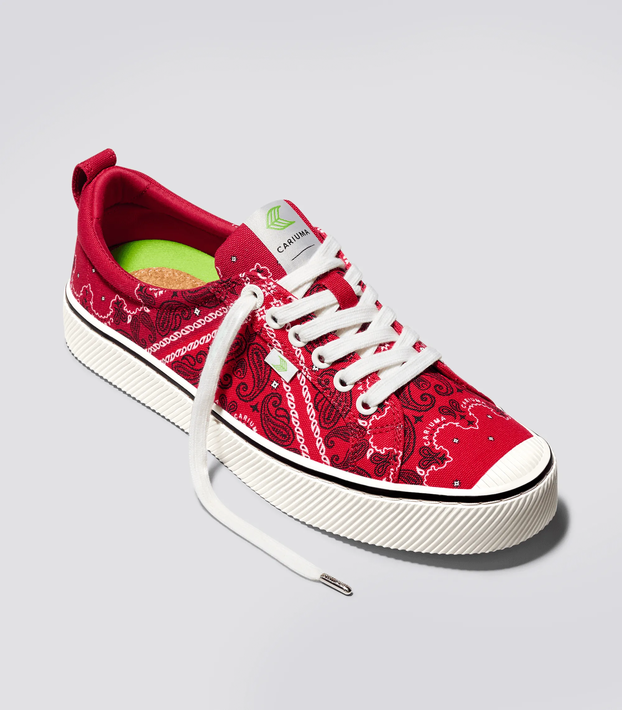 OCA Low Red Bandana Canvas Sneaker Men