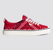 OCA Low Red Bandana Canvas Sneaker Men