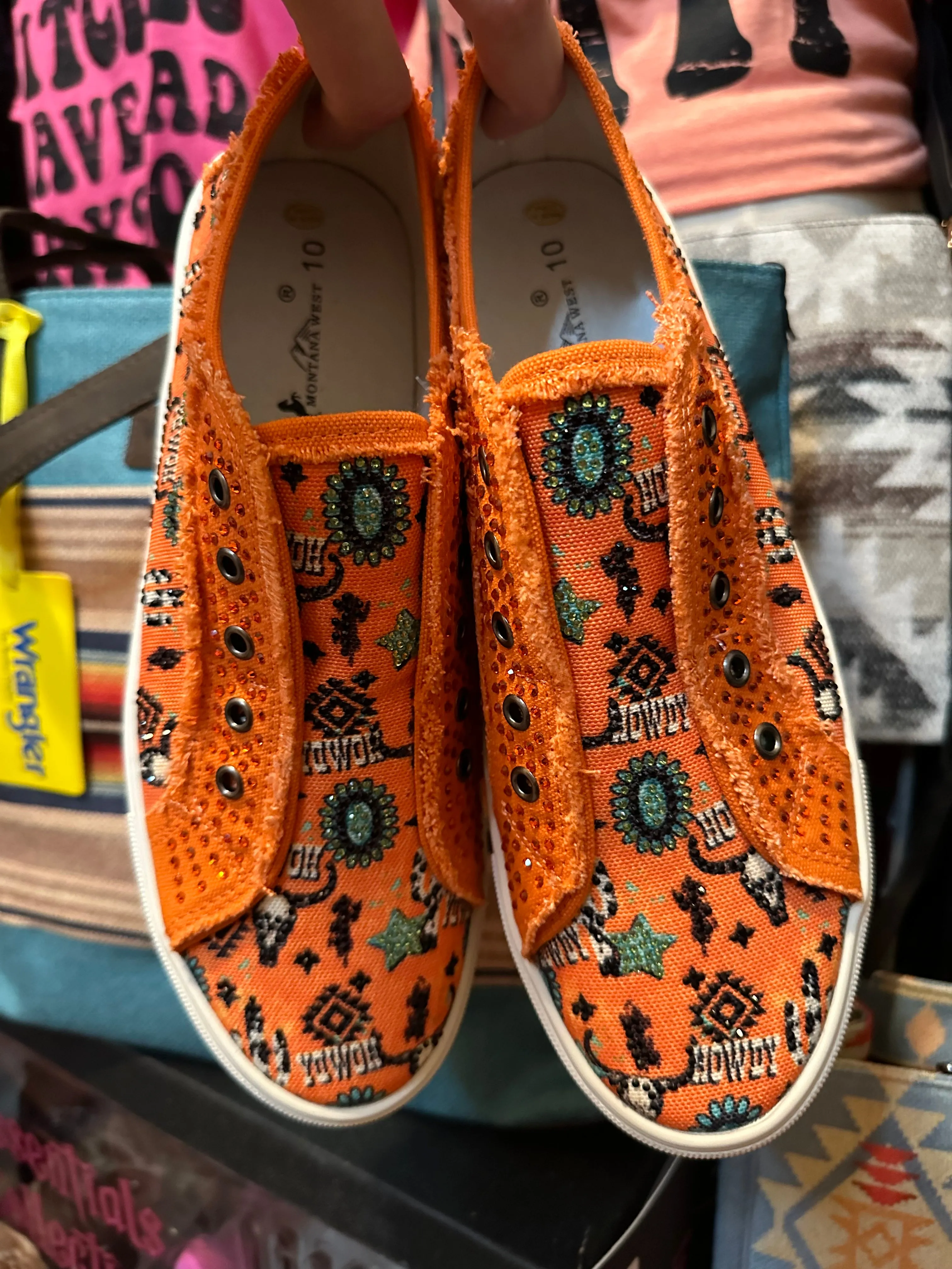Orange Montana West Sneakers