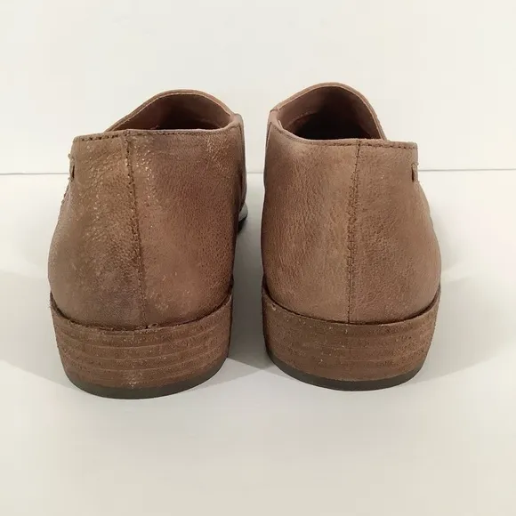 OTBT Coyote Slip-On Leather Shoe D' Orsay Side Cutout Water Resistant Neutral