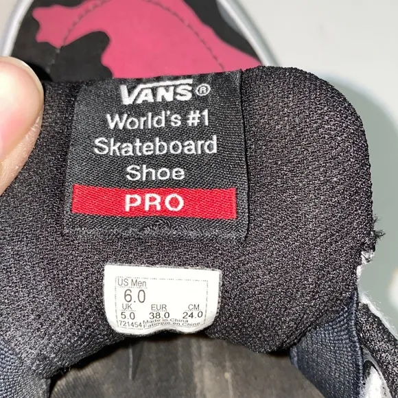 Pink Camo Vans Pro Kyle Walker Skate Ultra Cush Tennis Shoe