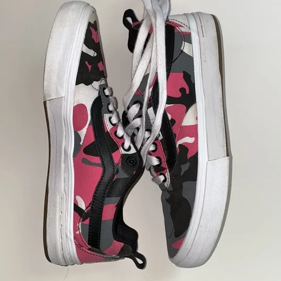 Pink Camo Vans Pro Kyle Walker Skate Ultra Cush Tennis Shoe