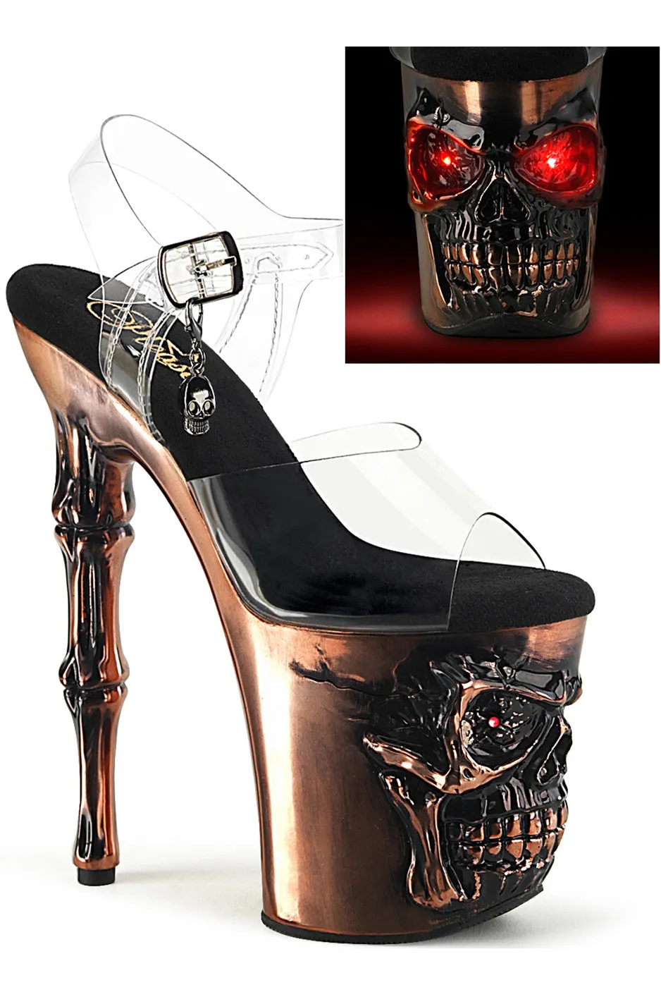 Pleaser Rapture 808-LT Copper Shoes