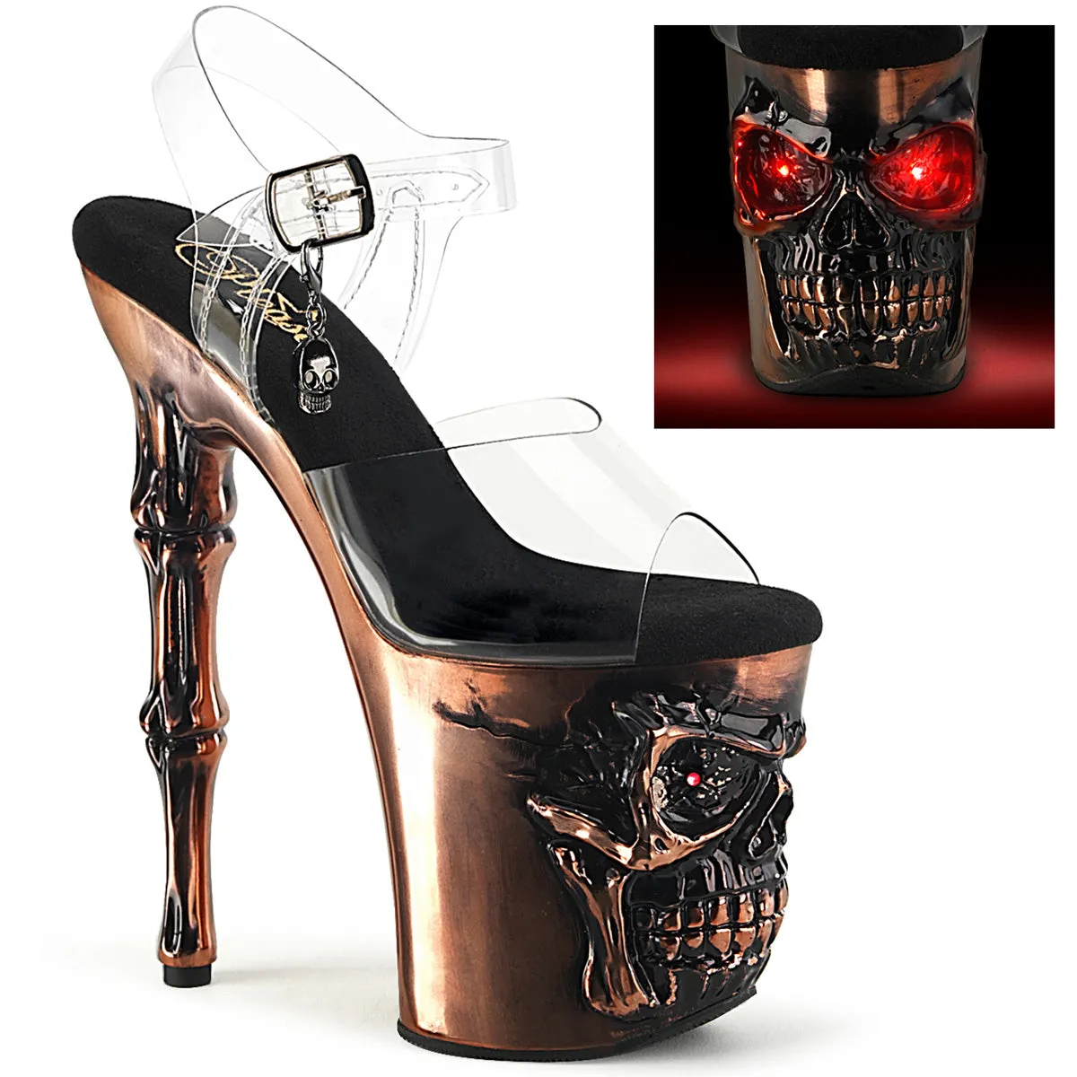 Pleaser Rapture 808-LT Copper Shoes