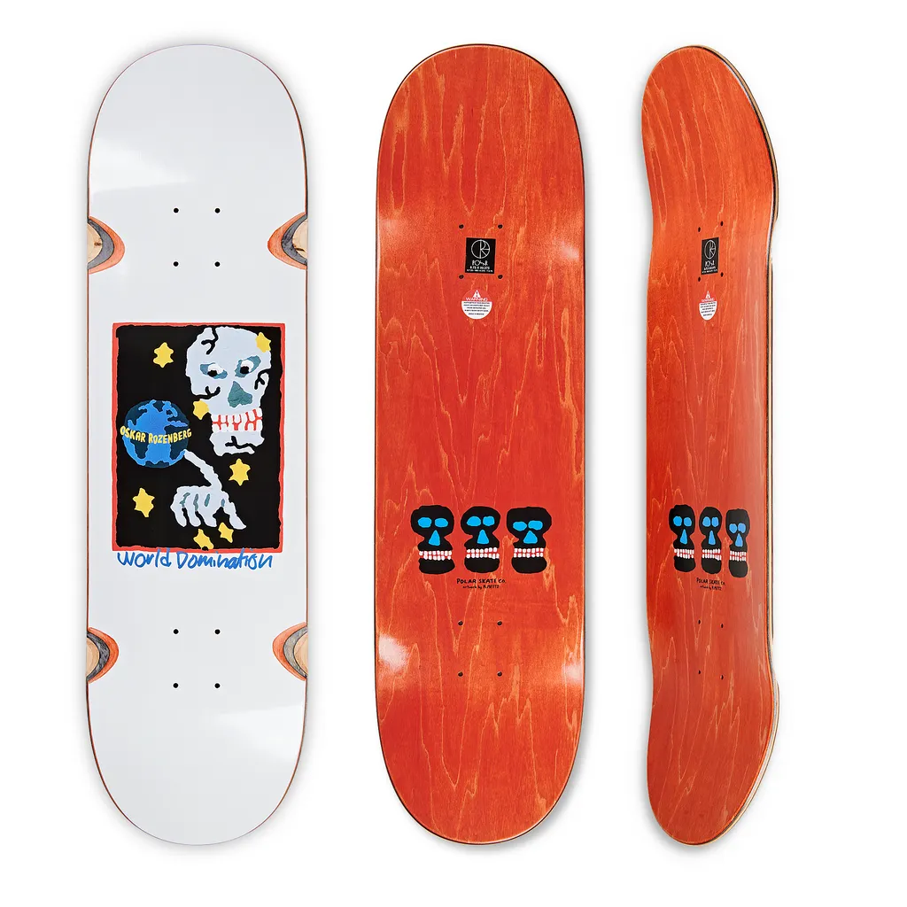 Polar Skate Co Oski World Domination Deck - 8.75" (with wheel wells)