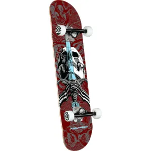 Powell Skull & Sword 7.5 Burgundy Complete