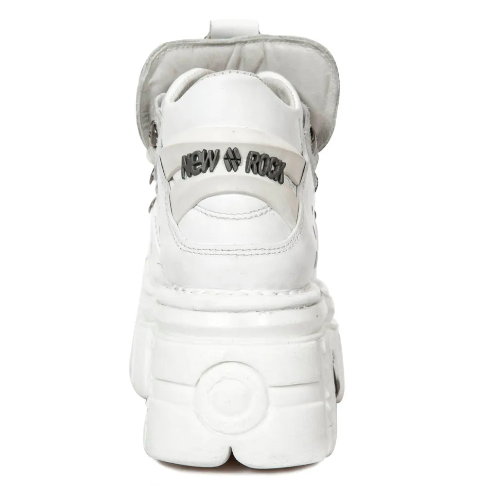 PRE-ORDER M.106-S53 New Rock White Platform Shoes