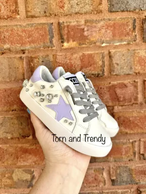 Purple Star Bling Sneakers