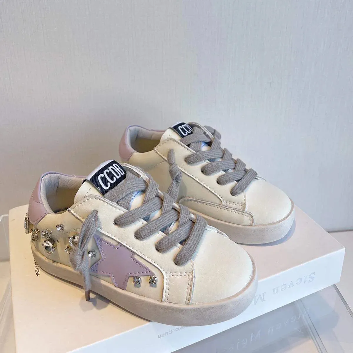Purple Star Bling Sneakers