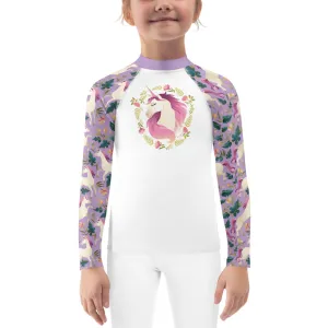 Purple Unicorns - Kids Rash Guard