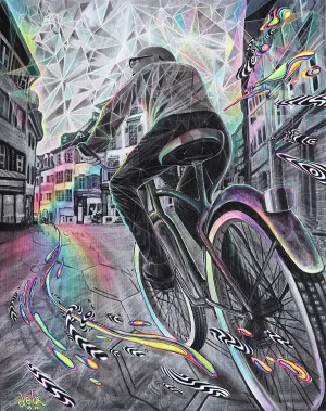 "Cycledelic" - Limited Edition Print of 50 and Canvas Print Options