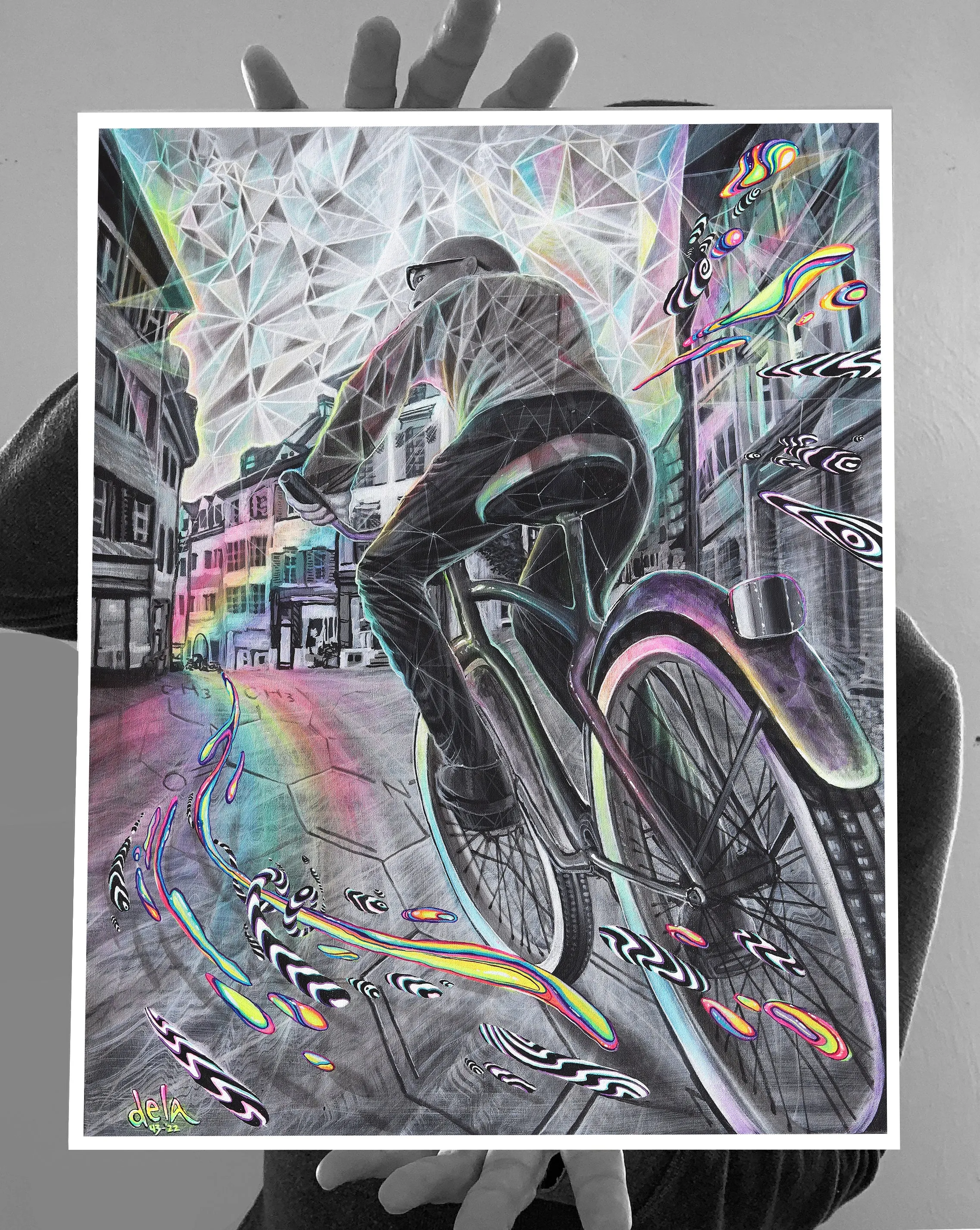 "Cycledelic" - Limited Edition Print of 50 and Canvas Print Options