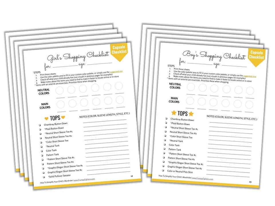 "Get Dressed!" Cheat Sheets for Kids