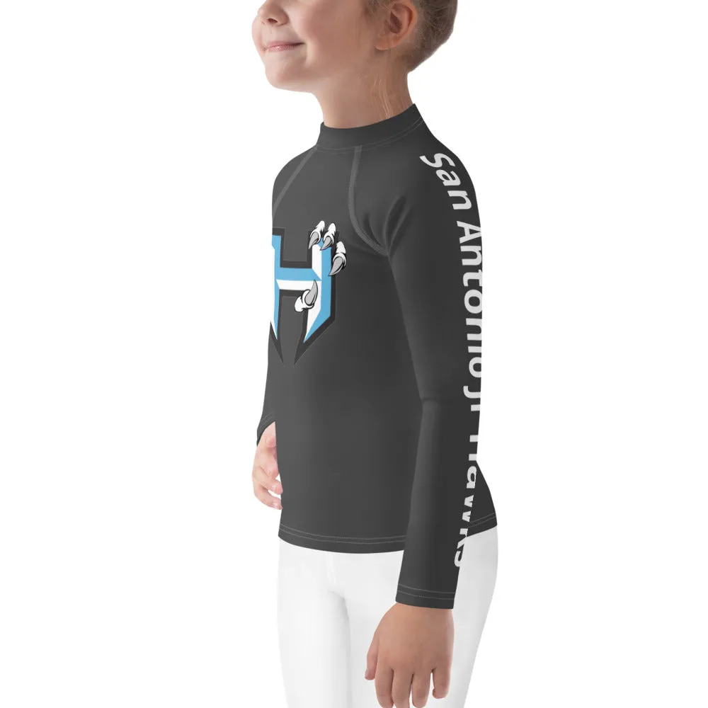 Rash Guard Kids ~ San Antonio Jr Hawks Classic Logo
