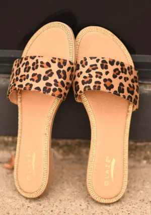Rhinestone Leopard Sandals