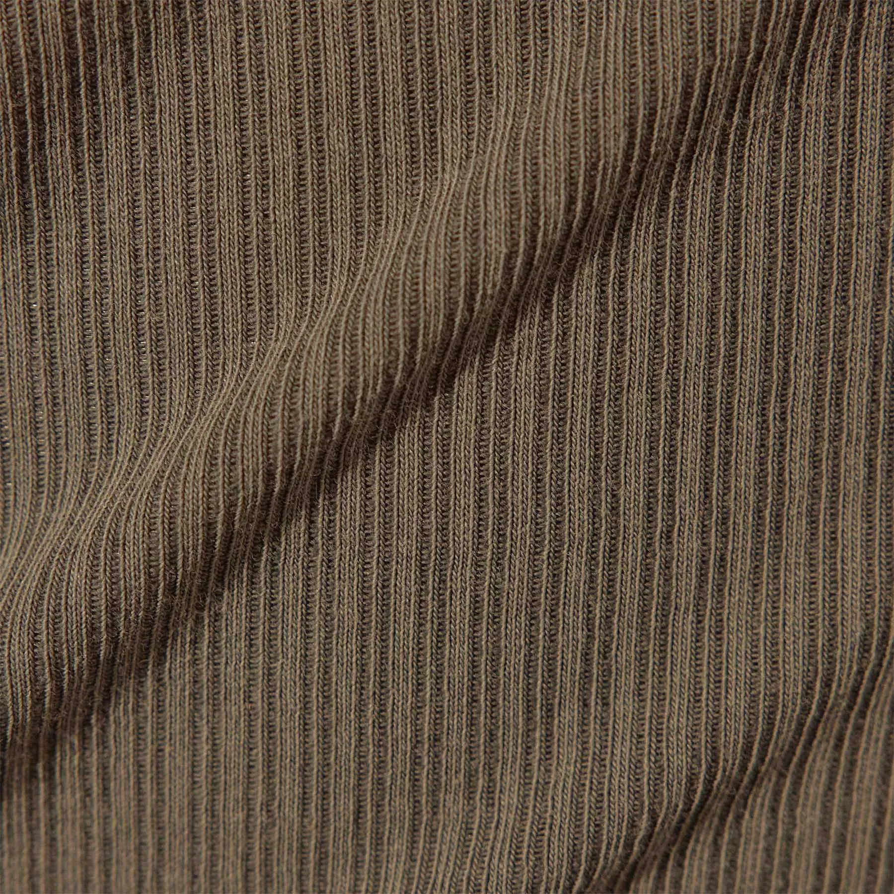 Ribbed High Neck Cami - Palm Pigment