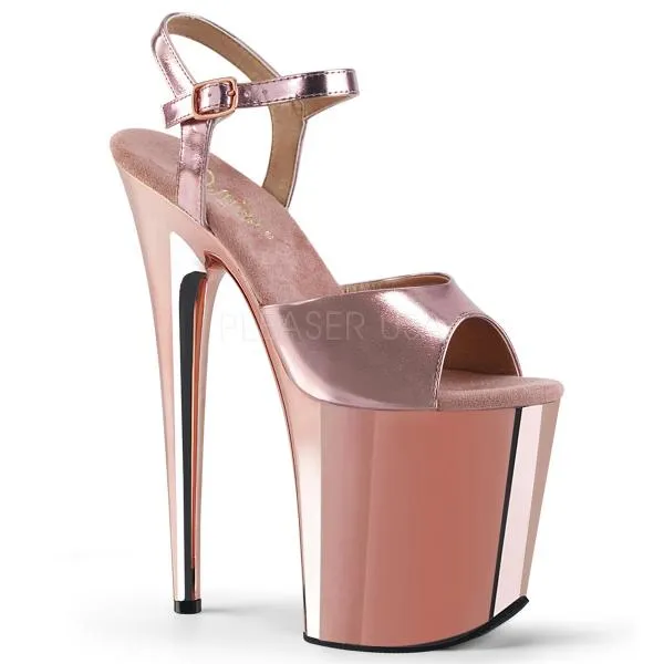 Rose Gold - Flamingo 8" Ankle Strap - Size