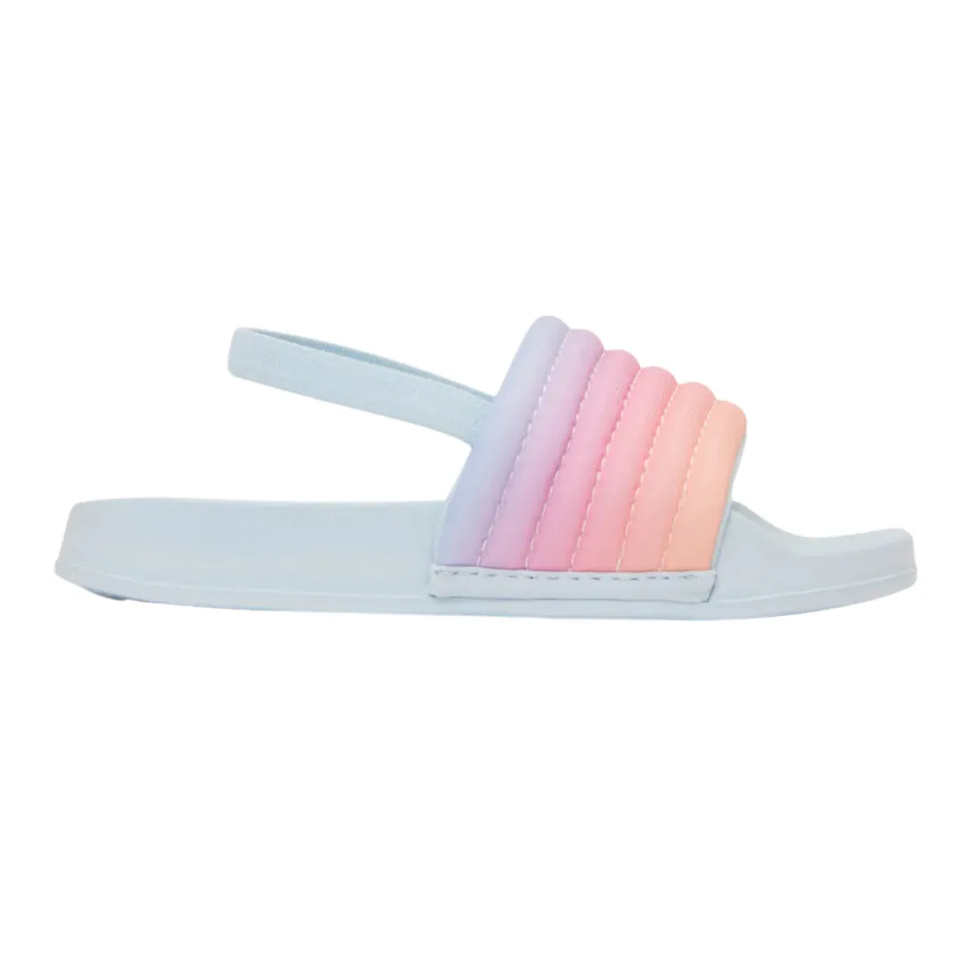 Roxy Toddler TW Slipper Ribbed Sandals - Light Blue