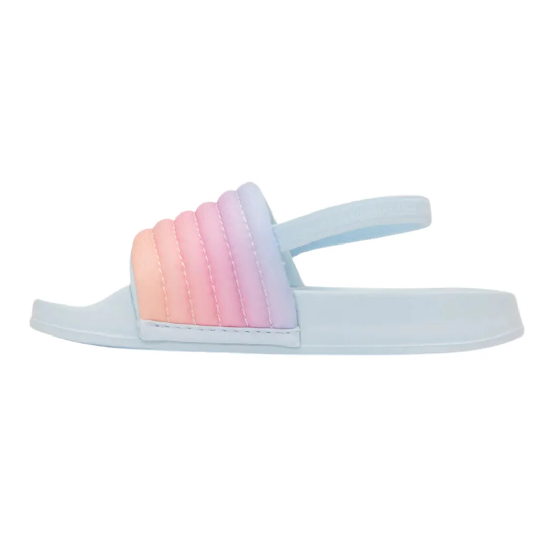 Roxy Toddler TW Slipper Ribbed Sandals - Light Blue