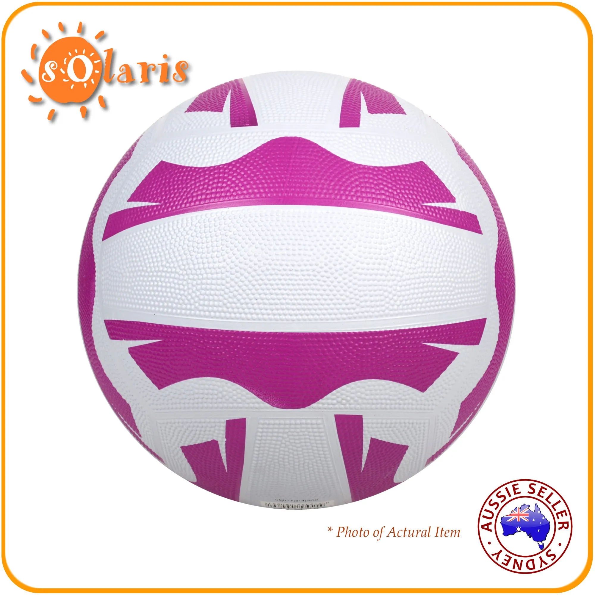 Rubber Netball Size 5 with Super Grip Surface for Indoor Outdoor Training