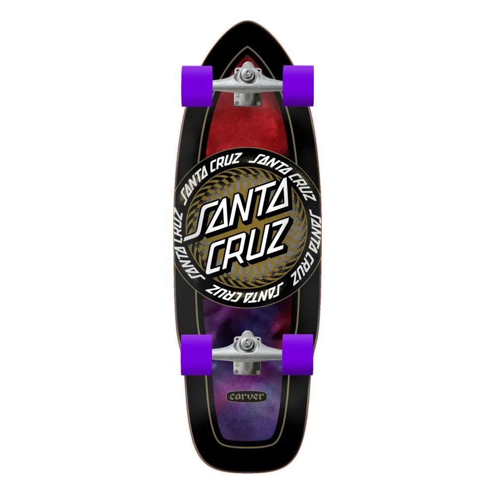 Santa Cruz x Carver Surfskate Cruzer Infinite Ringed Dot Cut Back - CX - 9.75" x 29.95"