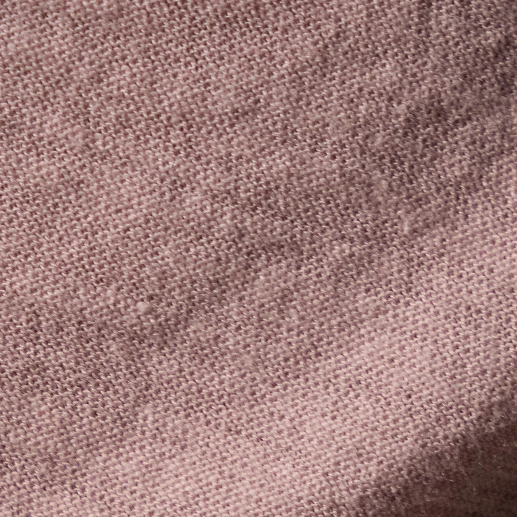 Sheer Slub Casual V Neck - Degas