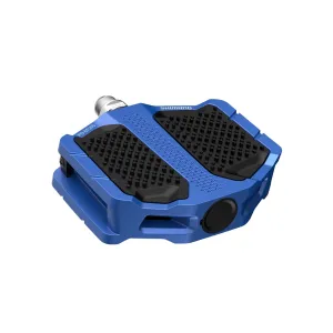 Shimano PD-EF205 E-Bike Flat Platform Pedals - Blue