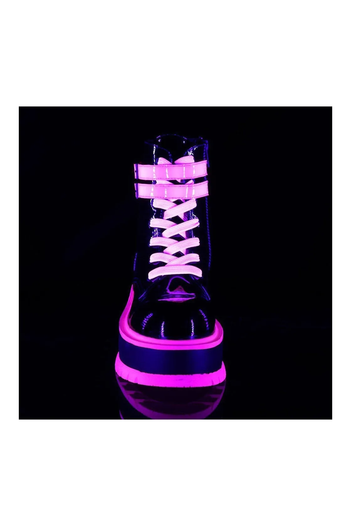 SLACKER-52 Ankle Boot | Black Patent