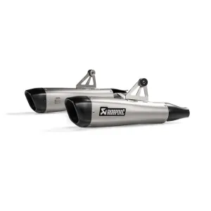 Slip On Mufflers Triumph Bonneville T120 2016-20. Must be used with AK-P-HST12SO3 Heat Shield.