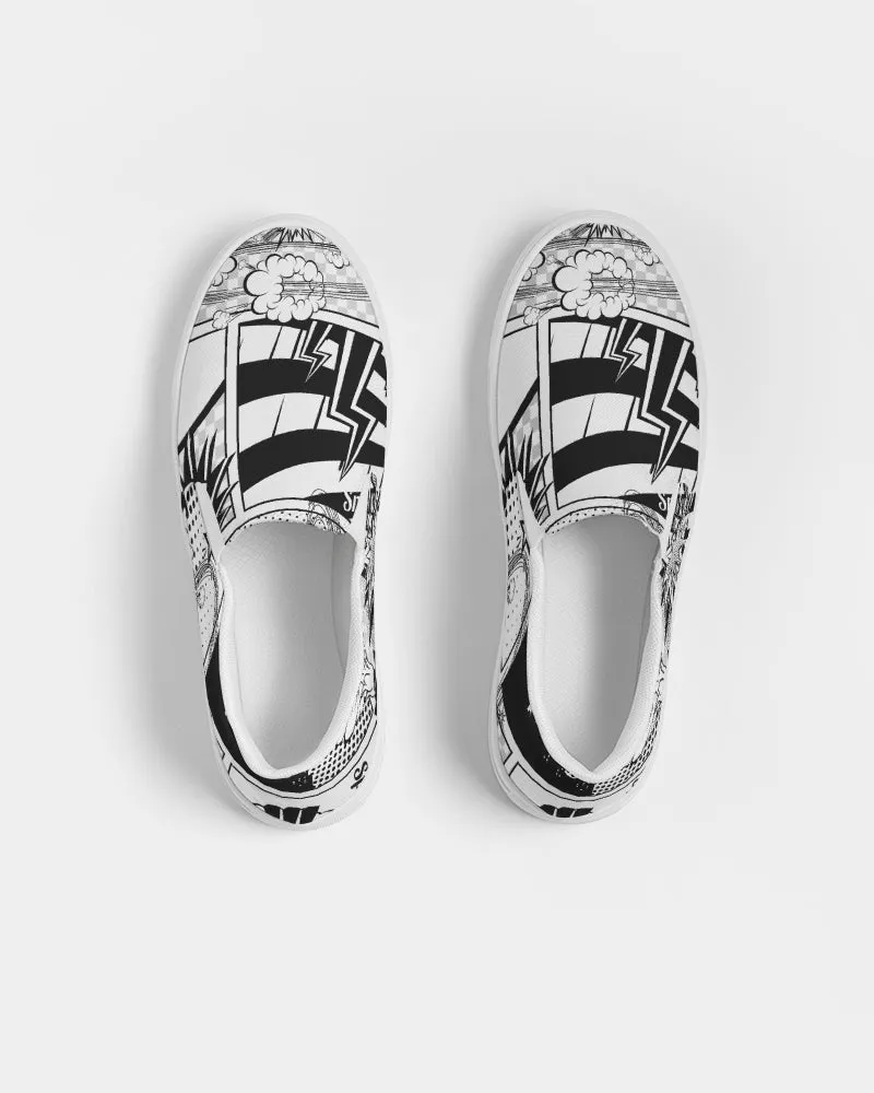 SMF Retro Comic Slip-On Canvas Shoe