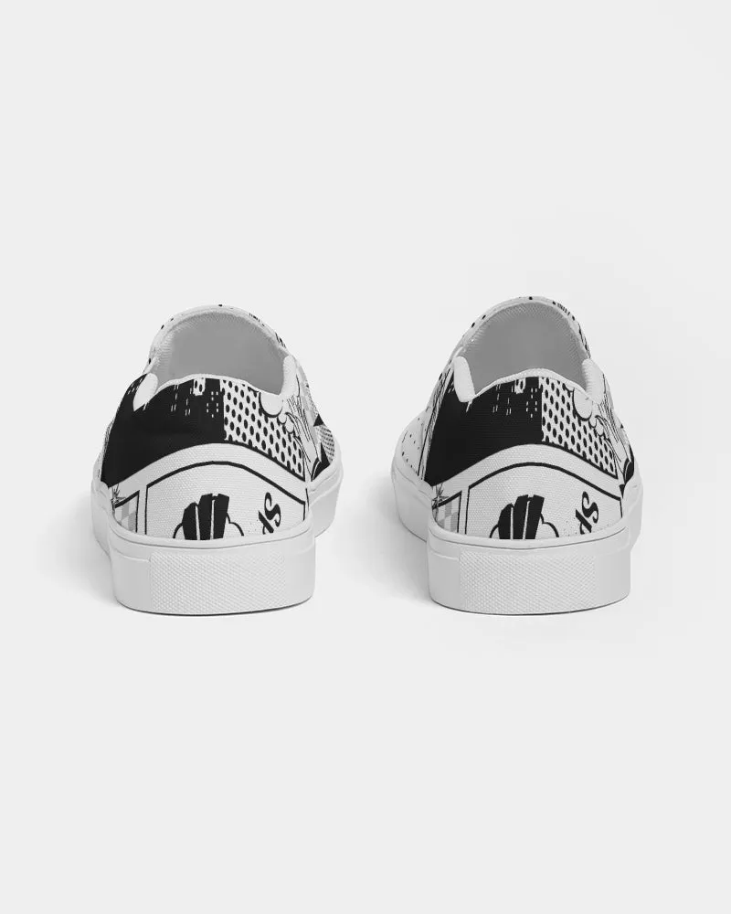 SMF Retro Comic Slip-On Canvas Shoe