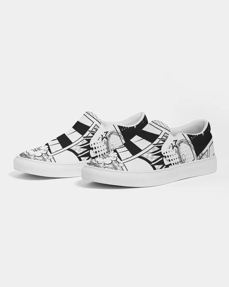 SMF Retro Comic Slip-On Canvas Shoe