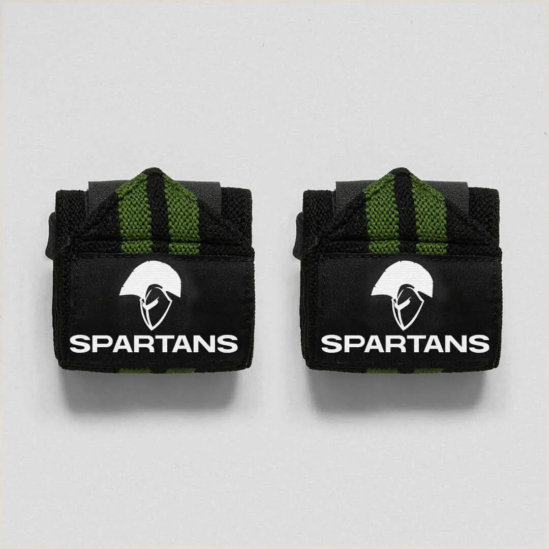 Spartans Elite Wrist Wraps Green