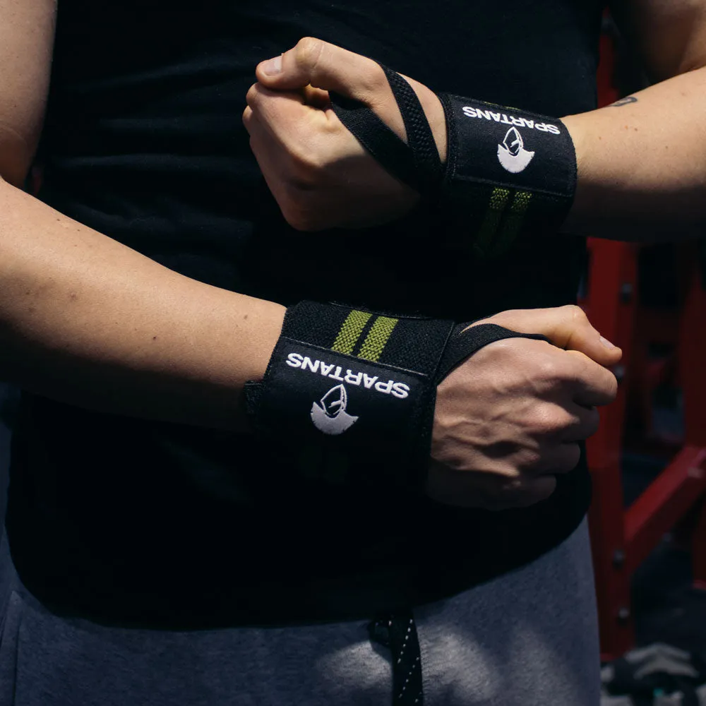 Spartans Elite Wrist Wraps Green
