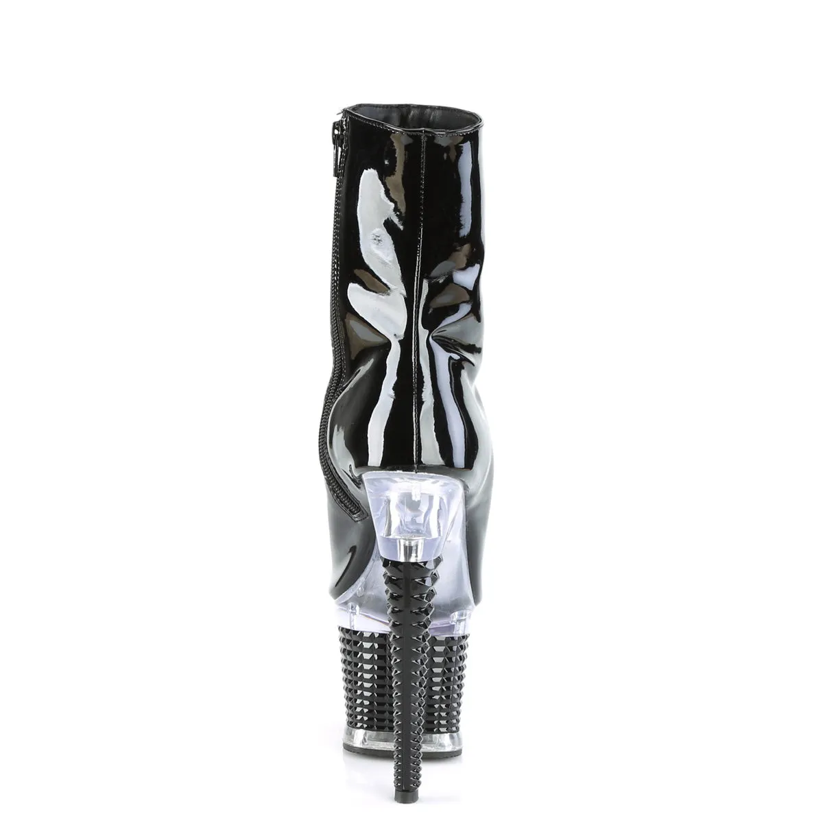 SPECTATOR-1021  Black Patent/Clear-Black