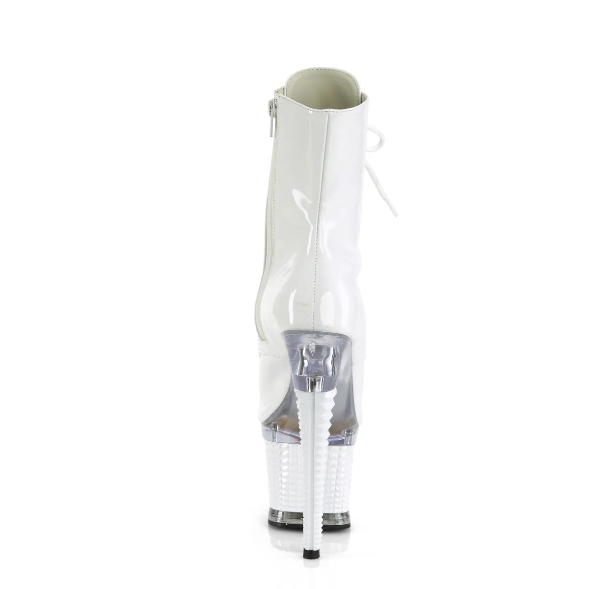 SPECTATOR-1021  White Patent/Clear-White