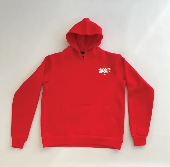 SPORTSMAGIC - Custom Red Puff Hoodie