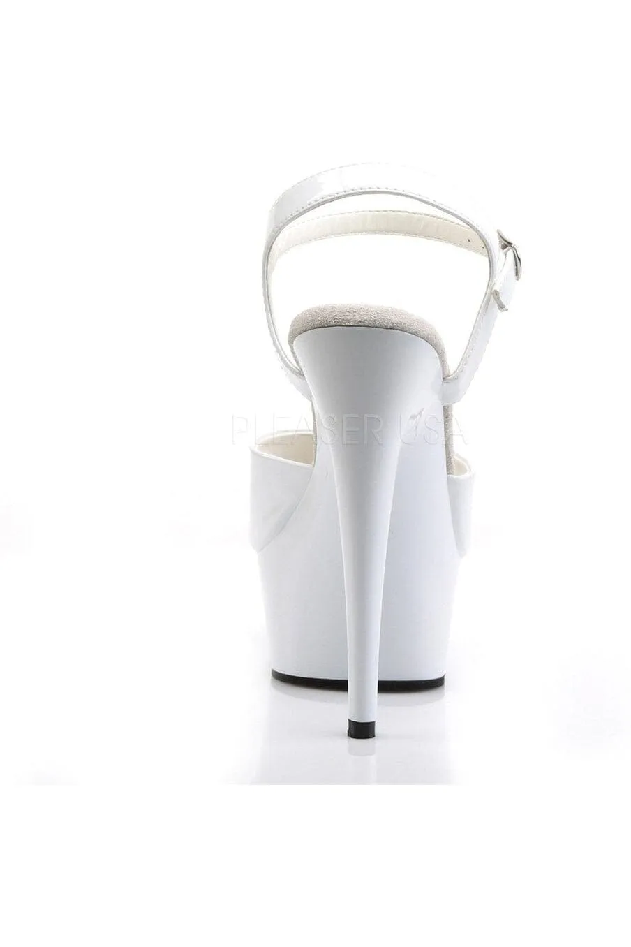 SS-DELIGHT-609 Platform Sandal  | White Patent