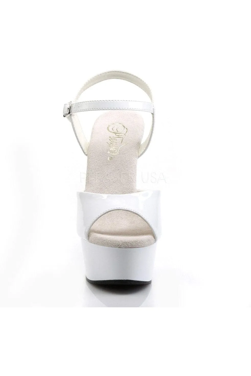 SS-DELIGHT-609 Platform Sandal  | White Patent