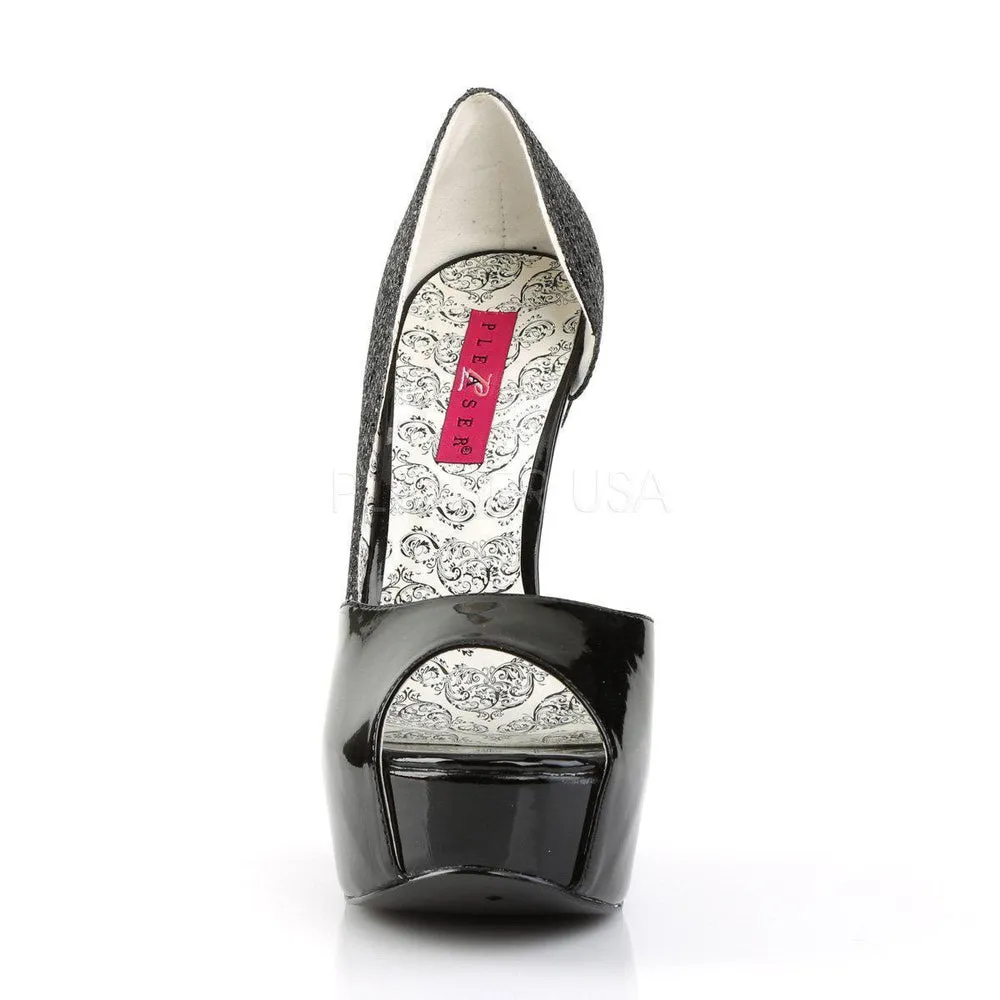 SS-TEEZE-41W Pump  | Black Glitter