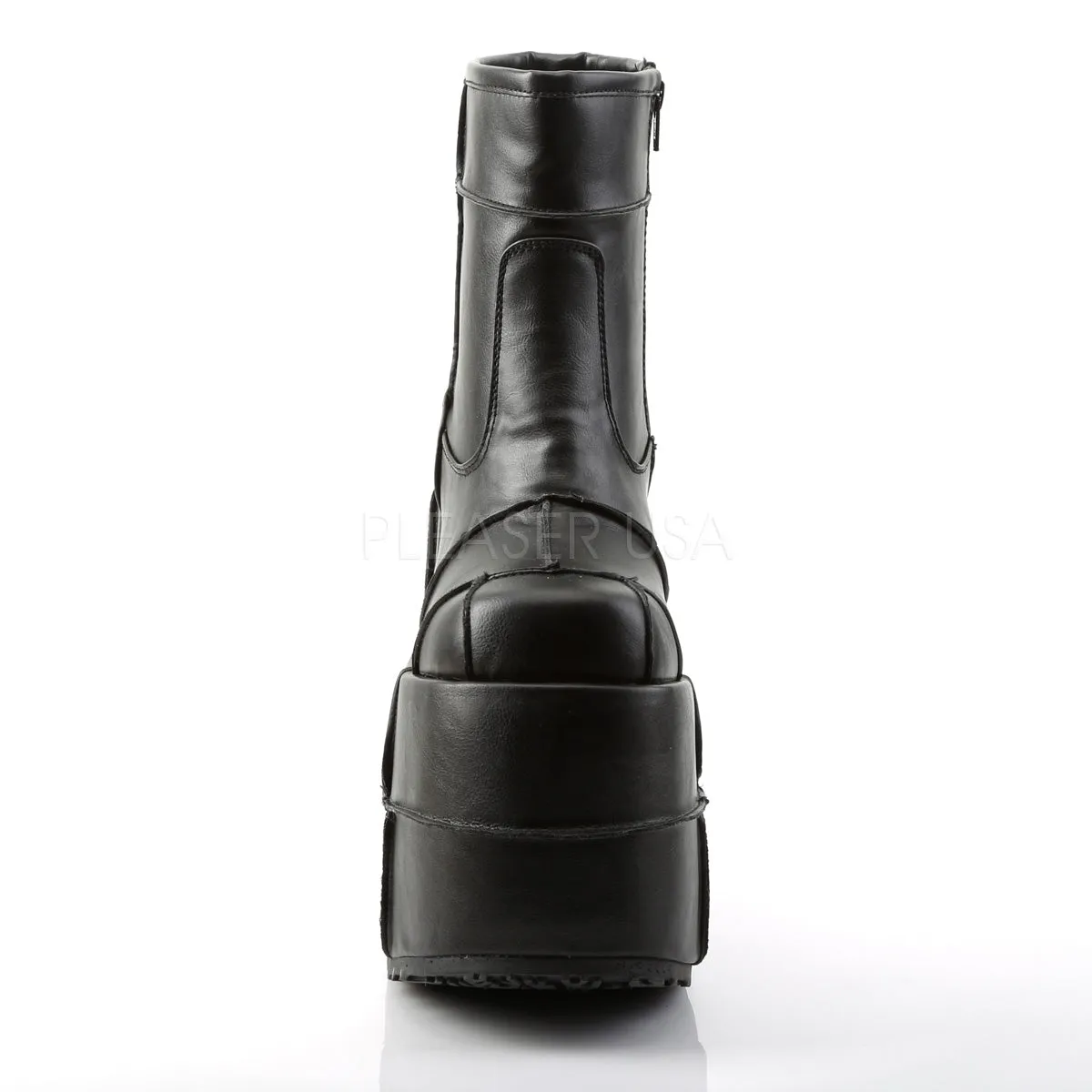 STACK-201  Black Vegan Leather
